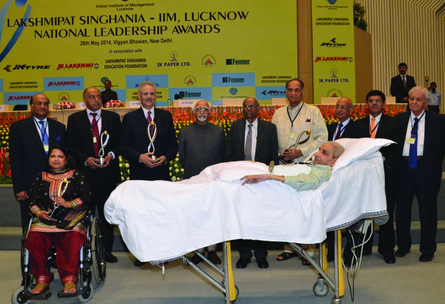 Lakshmipat Singhania - IIM Lucknow National Leadership Award winners