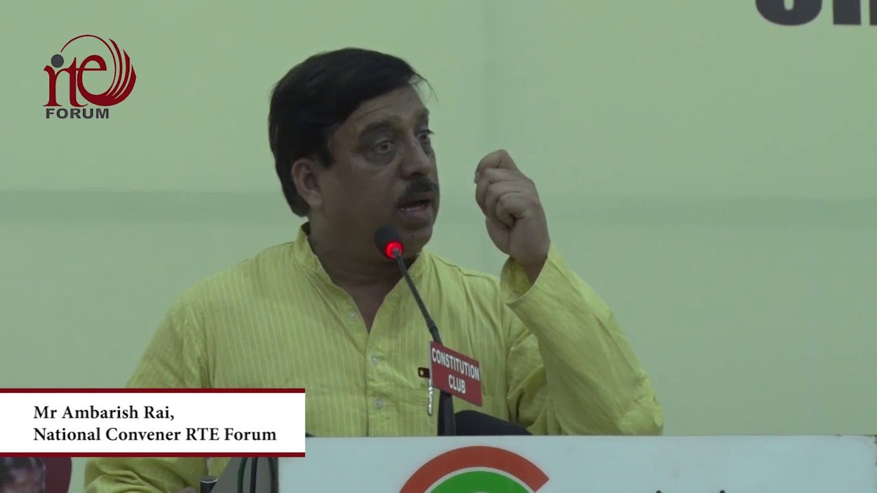 Death blow to Right to Education activism: Ambarish Rai, who died of suspected covid left a void, will be sadly missed