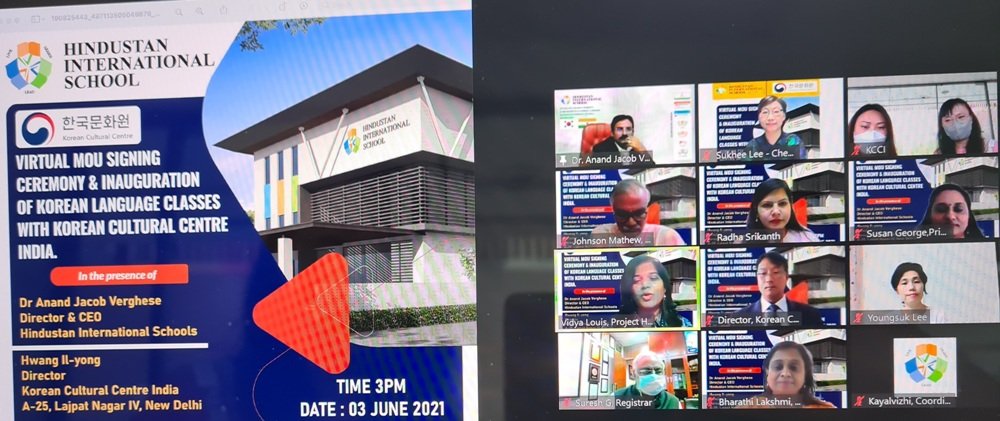 Korean Language as curriculum based subject class’ launched at Hindustan International School, Chennai