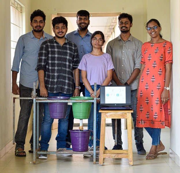GITAM Students Design a System to Recycle Kitchen Sink Water