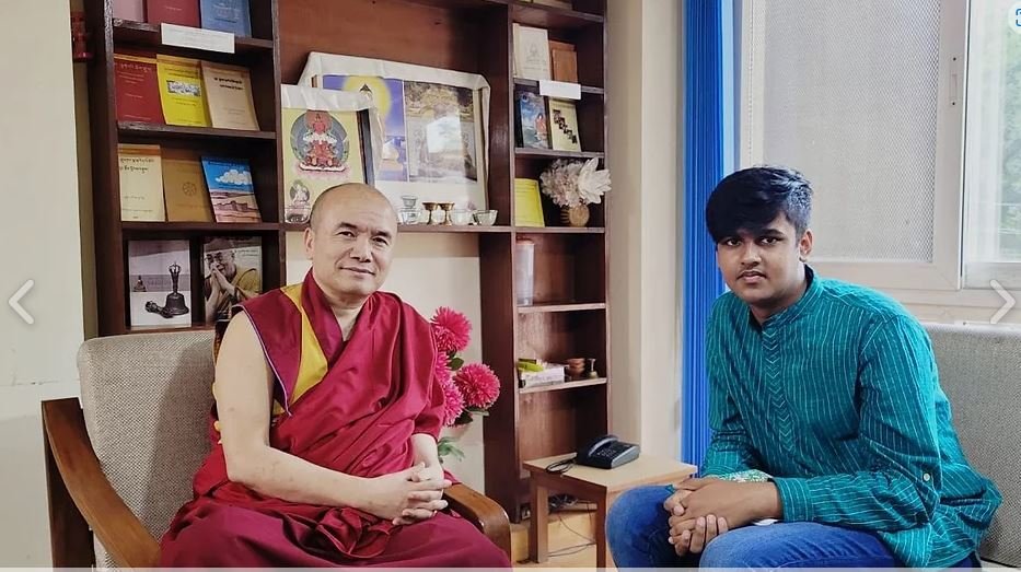 Schooler group on a journey to Sangham saranam gacchami through Bodhi trail