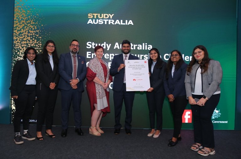 All-girls team of MIT-WPU wins the 1st Study Australia Entrepreneurship Challenge