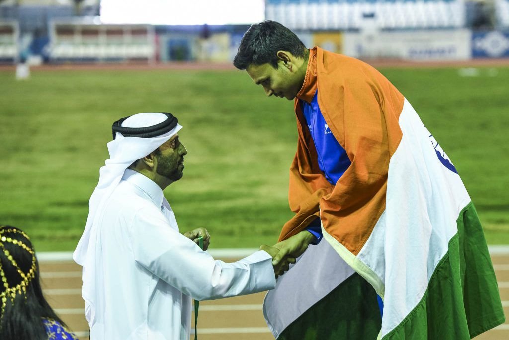 Teen Javelin throw champ, Arjun, recognized