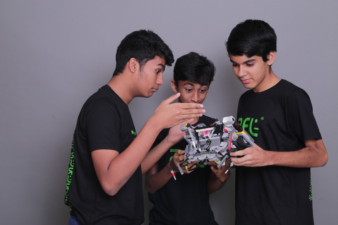 Team Greenbots from India preparing for World Robot Olympiad in Germany next month