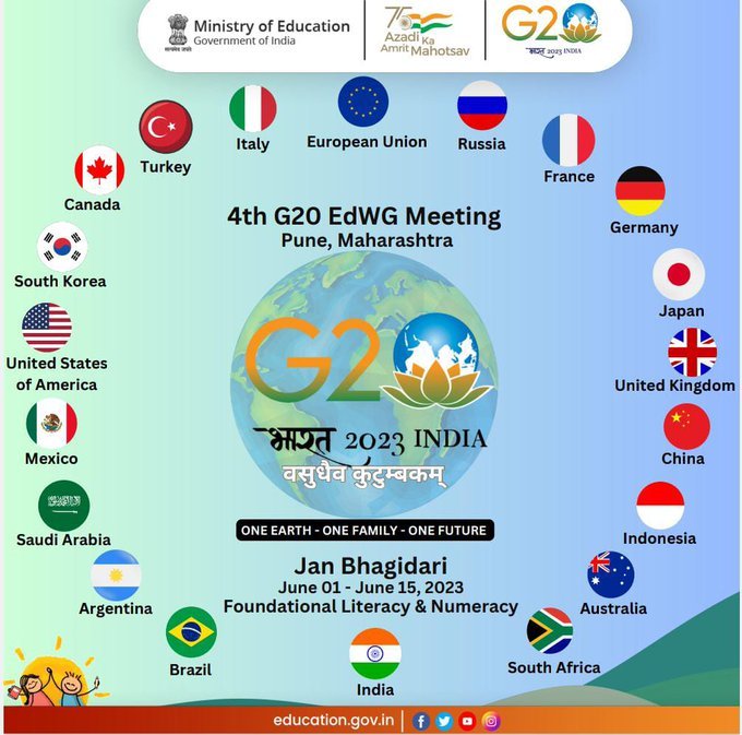 Janbhagidari events across the country in run up to G20 4th Education Working Group meeting at Pune
