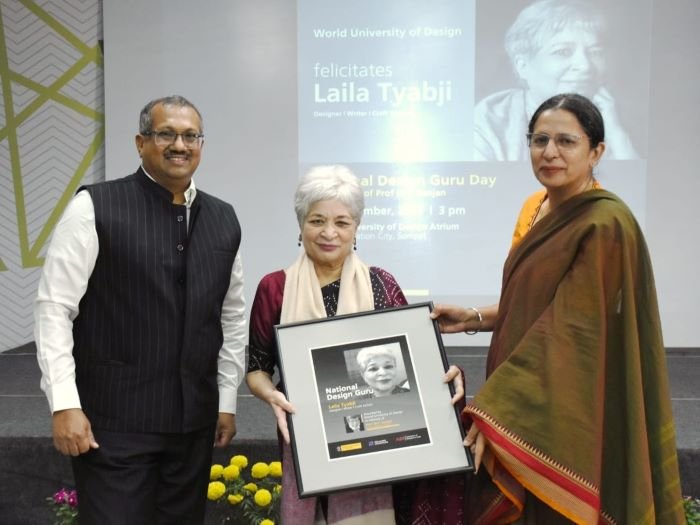 Laila Tyabji bestowed the title of National Design Guru by World University of Design