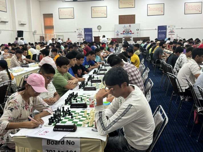 Sushma All India FIDE Rating Chess Championship 2024 sees 570 players display exciting chess