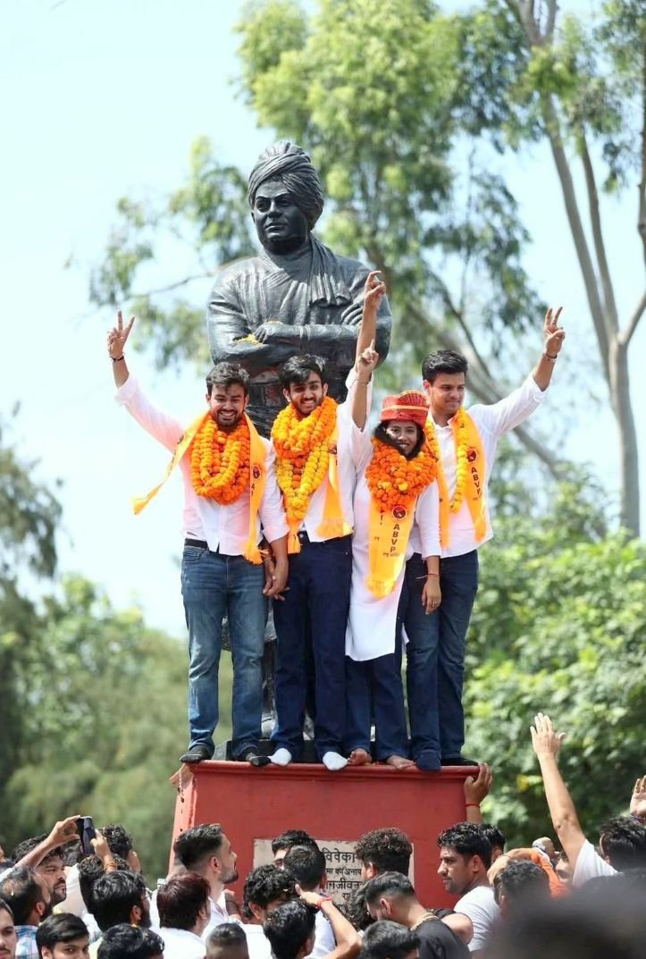 ABVP Scores Landslide Victory in DUSU 2025 Elections, NSUI Bags Vice-President Post