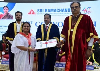 SRIHER holds its 41st Convocation with NMC chairman as the chief guest