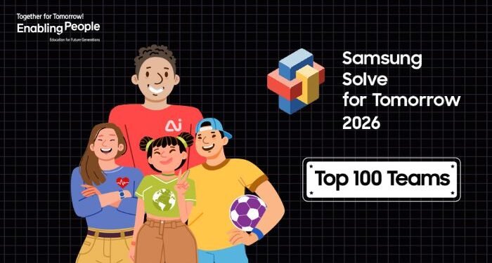 Samsung Solve for Tomorrow 2026 selects Top 100 Young Innovators to advance to next stage