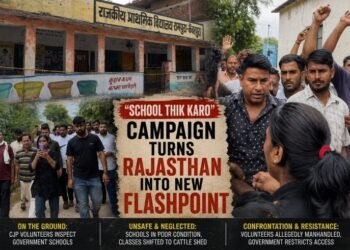 CJP’s School Campaign “School Thik Karo’ Turns Rajasthan into New Flashpoint, Demands Edu Minister’s Resignation