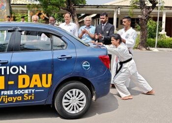 SRIHER Student Sets a World Record: ‘Pushing a Car for Greatest Distance for One Hour’